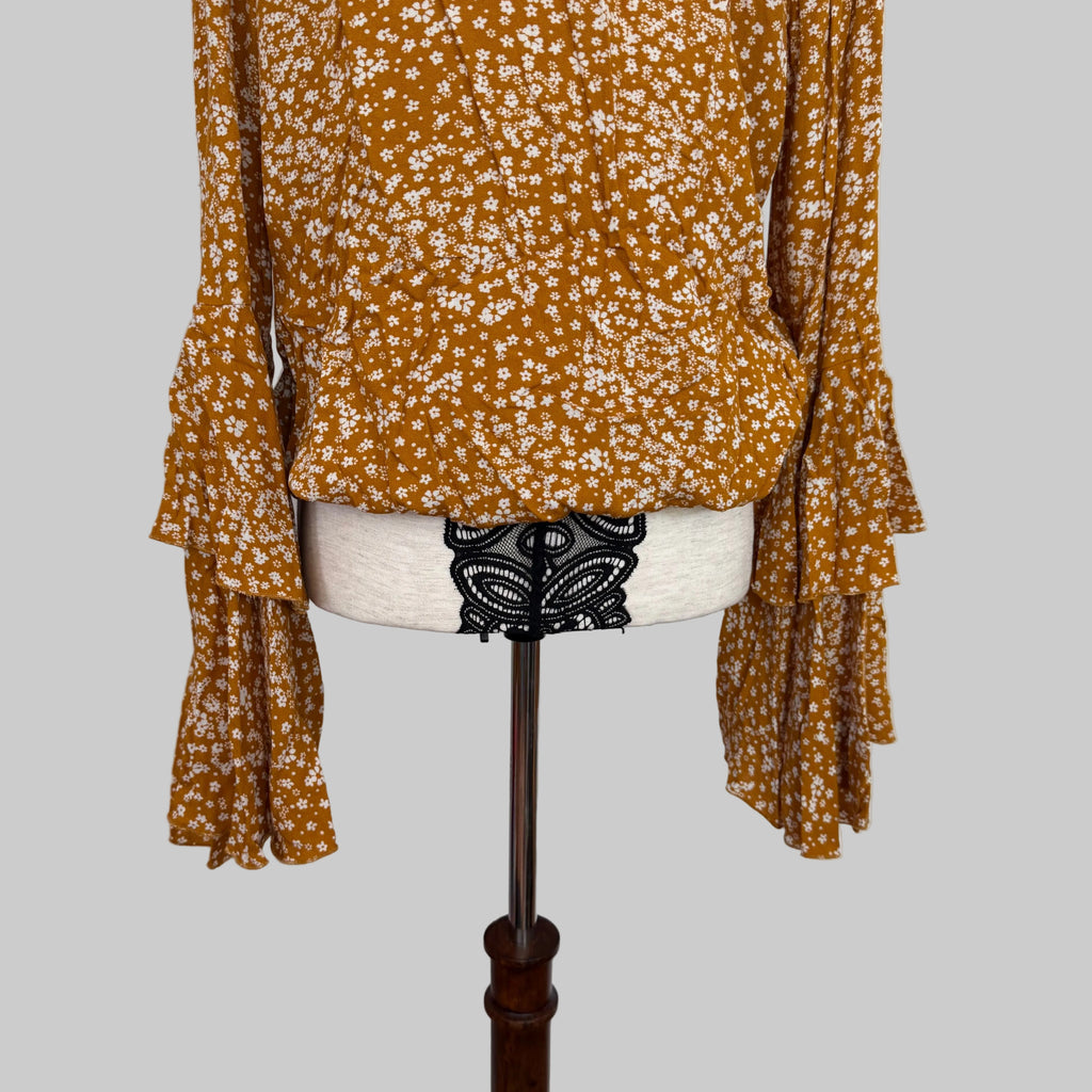 Free People | Intimately NWT Bell Sleeve Bodysuit