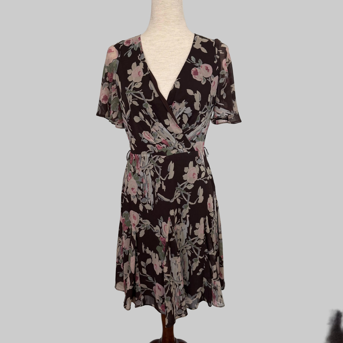 Lauren Ralph Lauren | Brown Floral Fit and Flare Dress