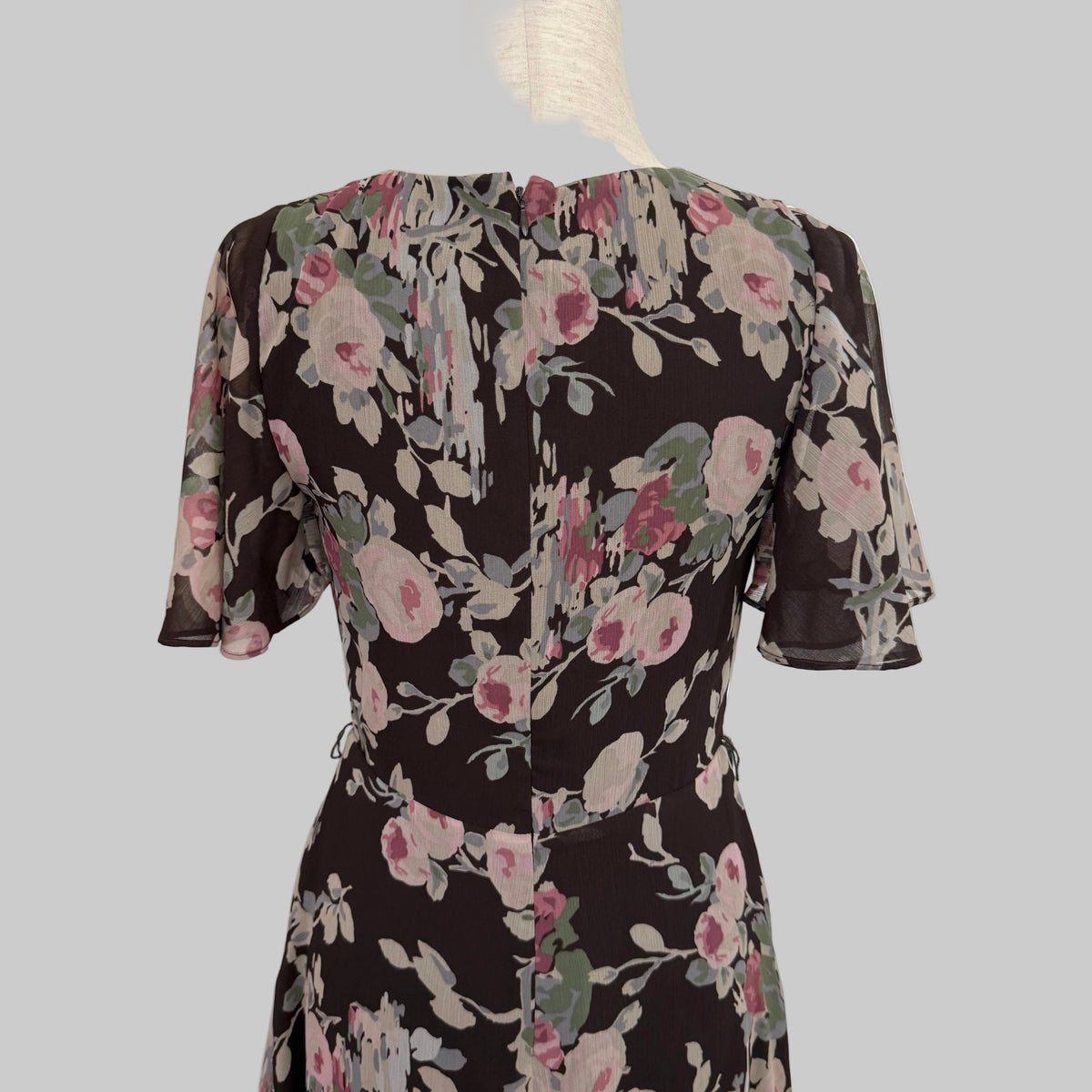 Lauren Ralph Lauren | Brown Floral Fit and Flare Dress