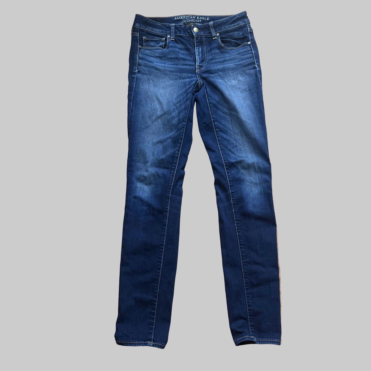 American Eagle | Dark Wash Skinny Super Stretch 6 Long