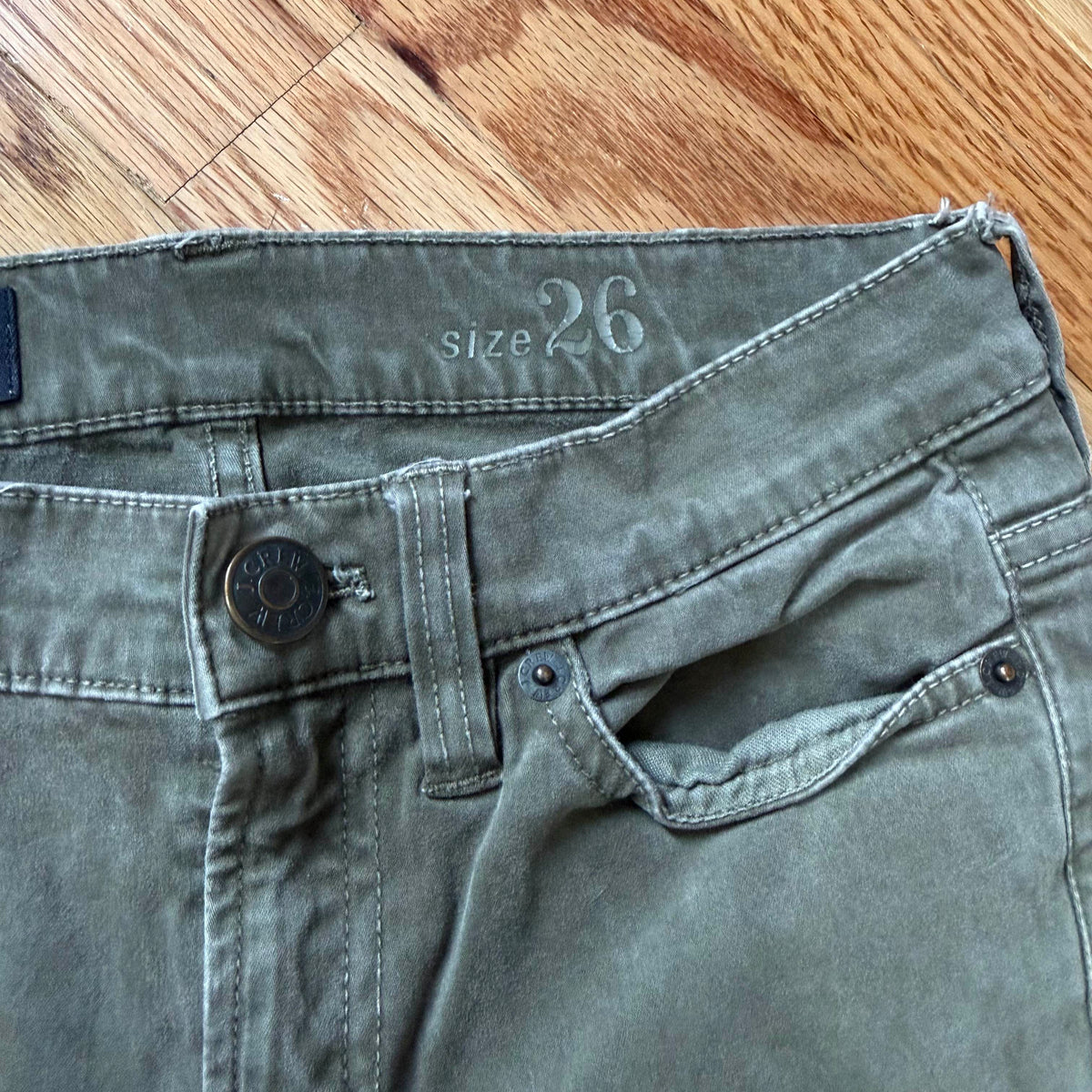 J. Crew | Toothpick Skinny Green Pants Women's 26
