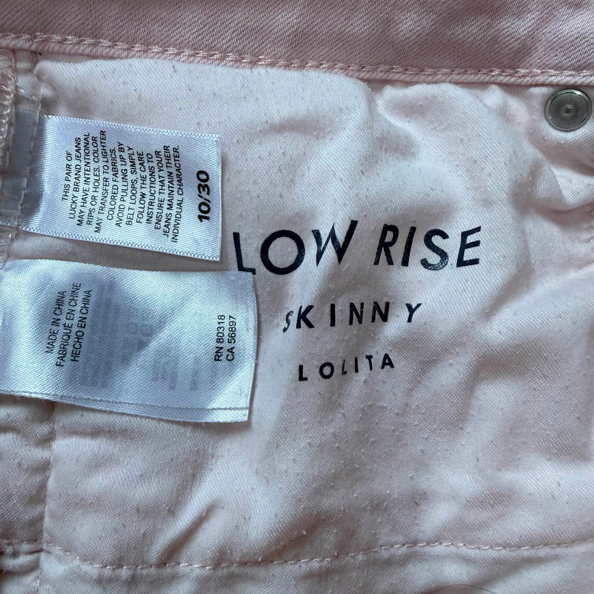 Lucky Brand | Pink Skinny Leg Lolita Jeans Women's 10