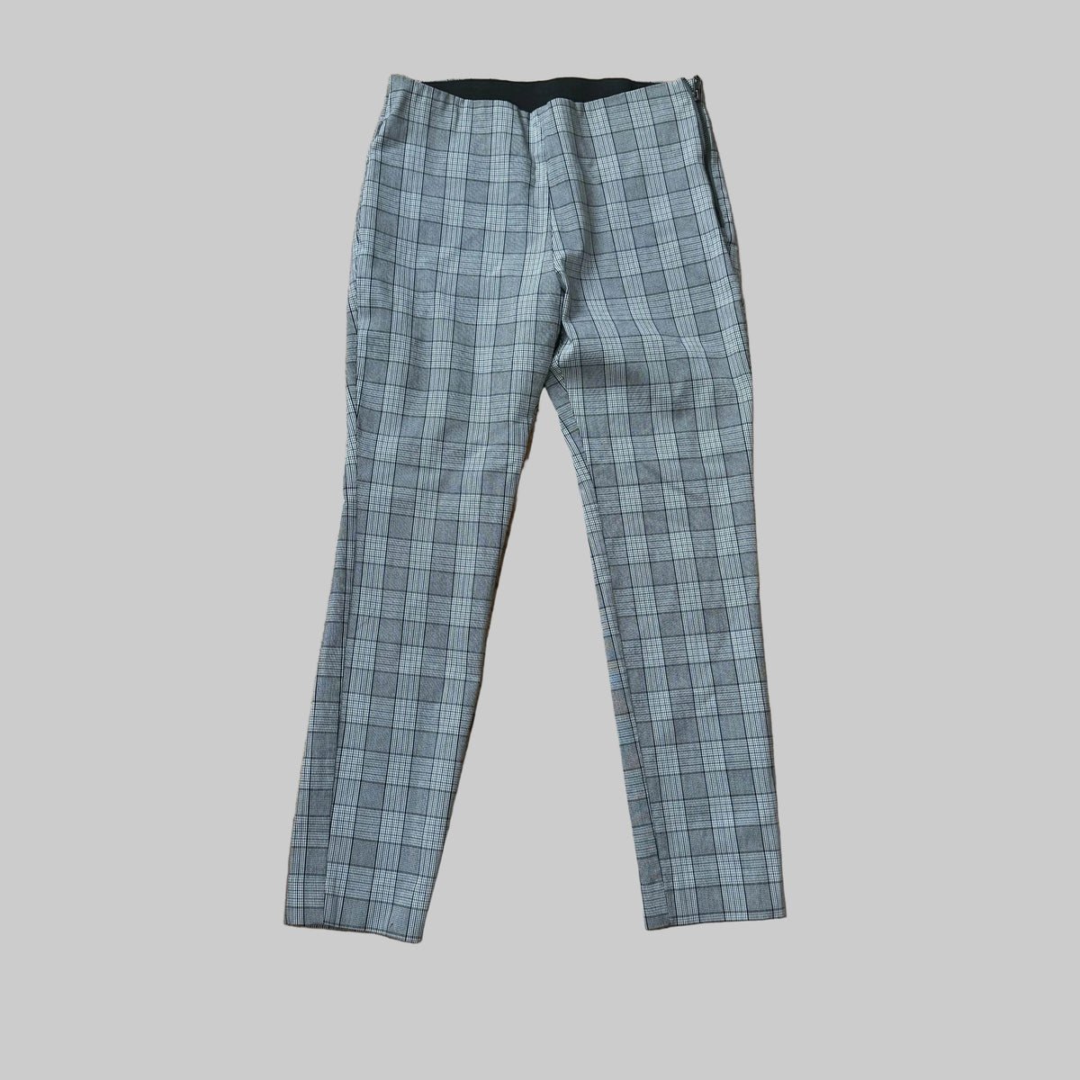 A New Day | Gray Plaid Skinny Leg