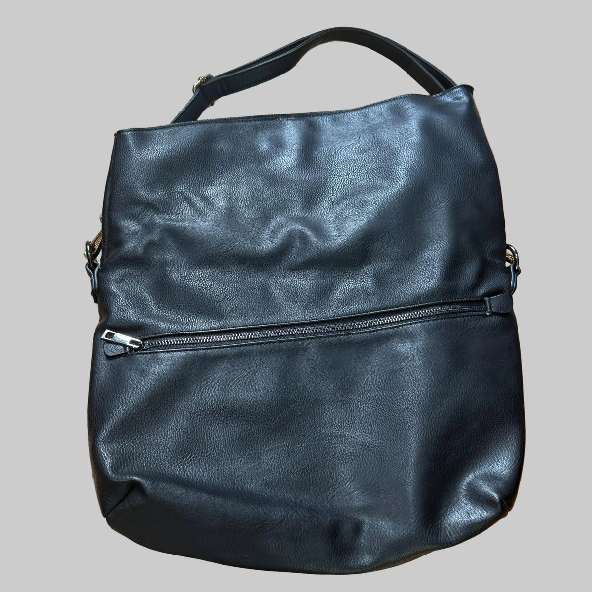 Chinese Laundry | Black Vegan Leather Grommeted Bag