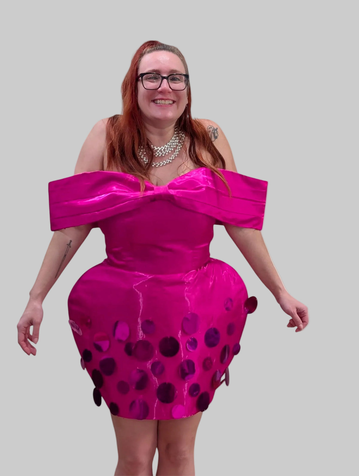 Allure by SBL | Fuchsia Sequined Dress